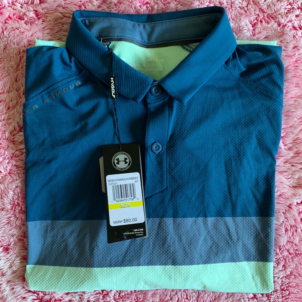 Under Armour Mens Golf Collard T-Shirt